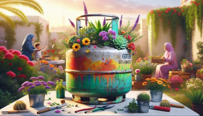 reciclaje creativo que se puede hacer con una bombona de butano vacia